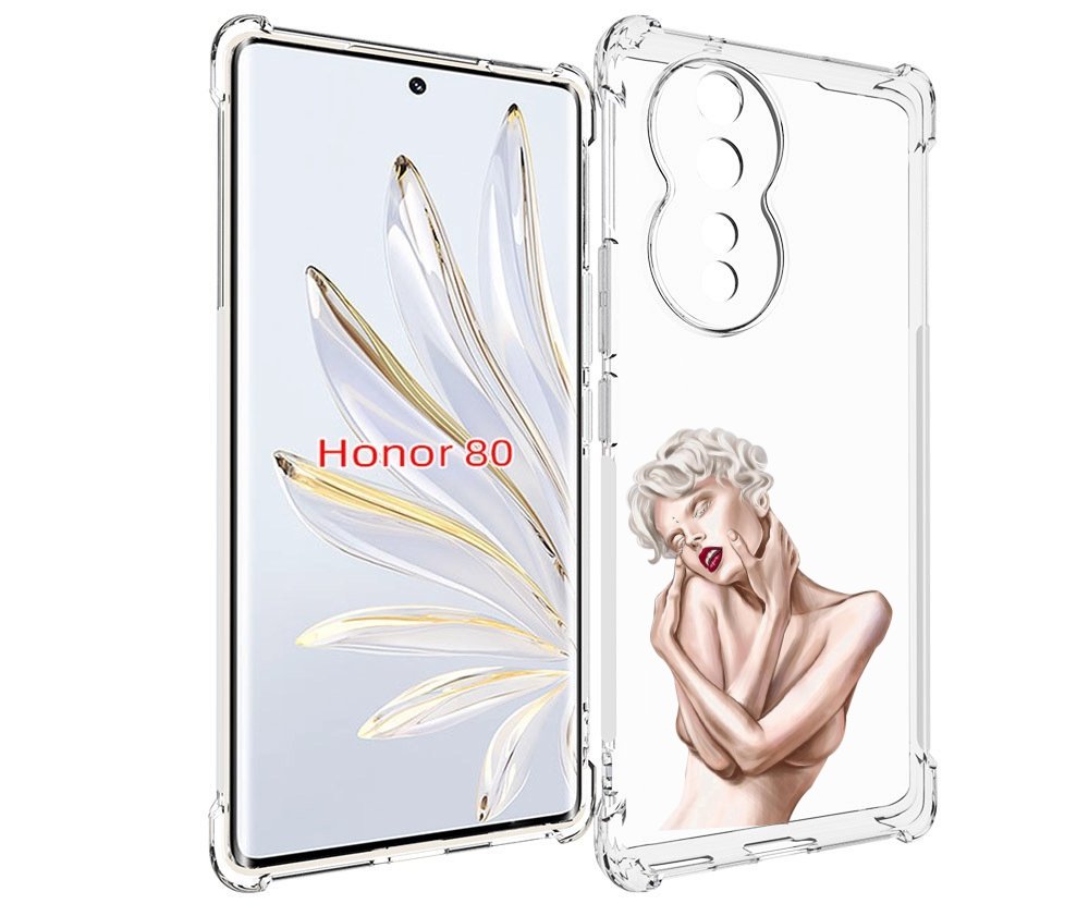 

Чехол MyPads Мигера женский для Honor 80, Прозрачный, Tocco