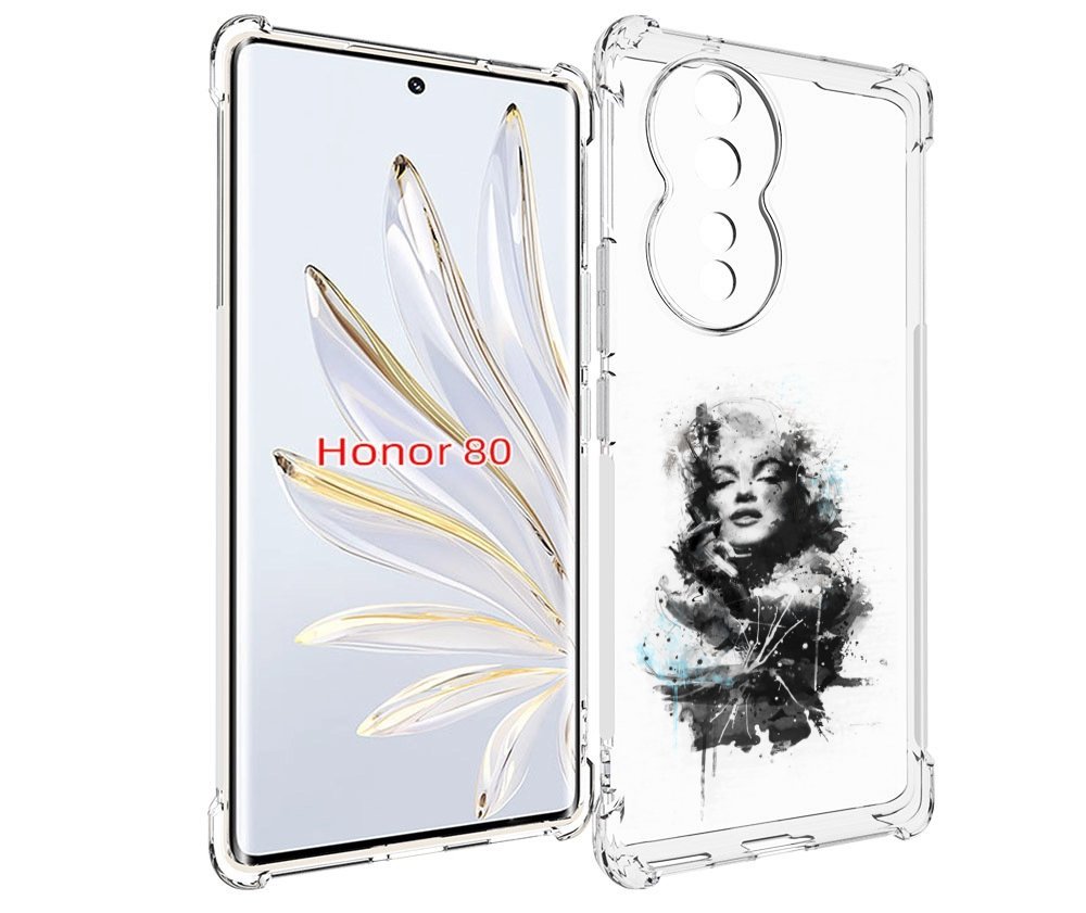 

Чехол MyPads Мерлин Монро загадочная женский для Honor 80, Прозрачный, Tocco