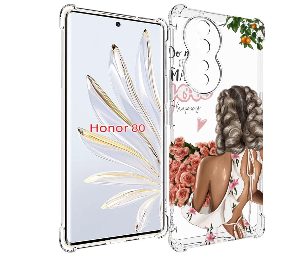 

Чехол MyPads Мелочи-делают-тебя-счастливой для Honor 80, Прозрачный, Tocco