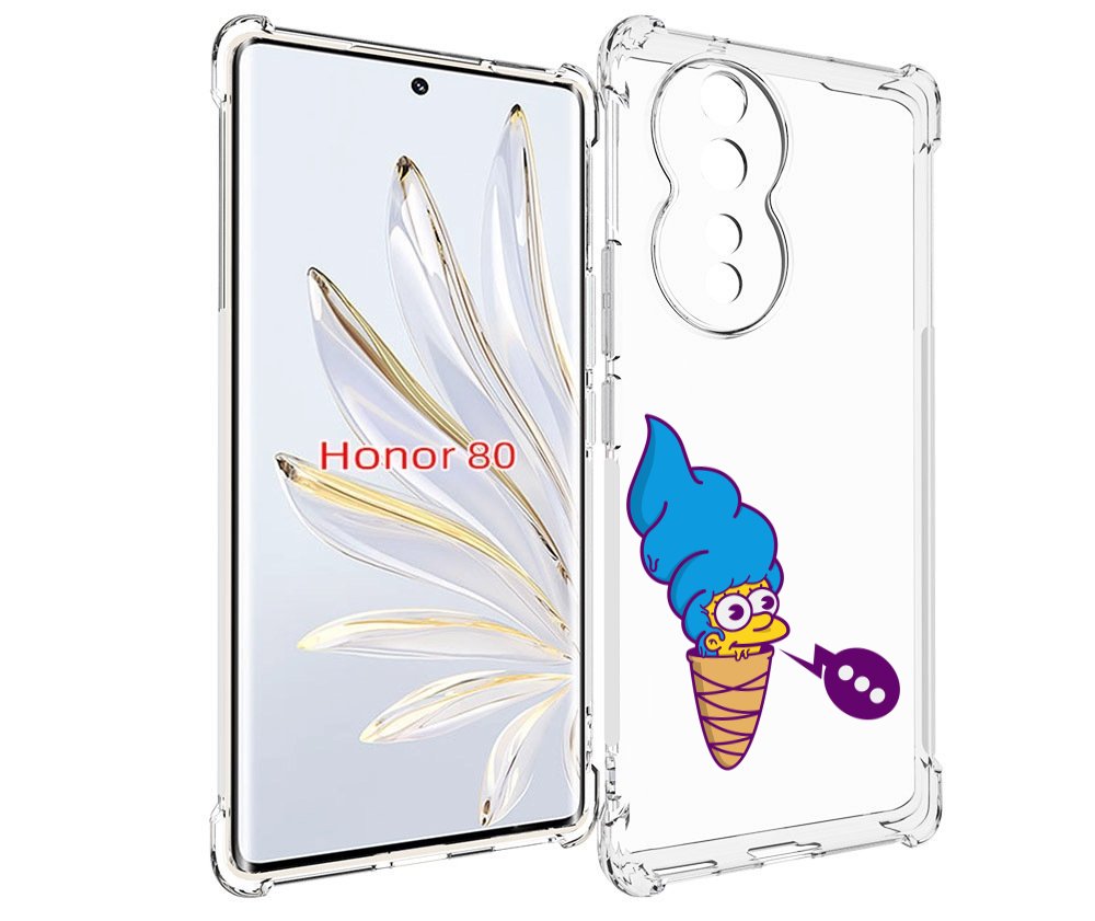 

Чехол MyPads Мардж-рожок для Honor 80, Прозрачный, Tocco