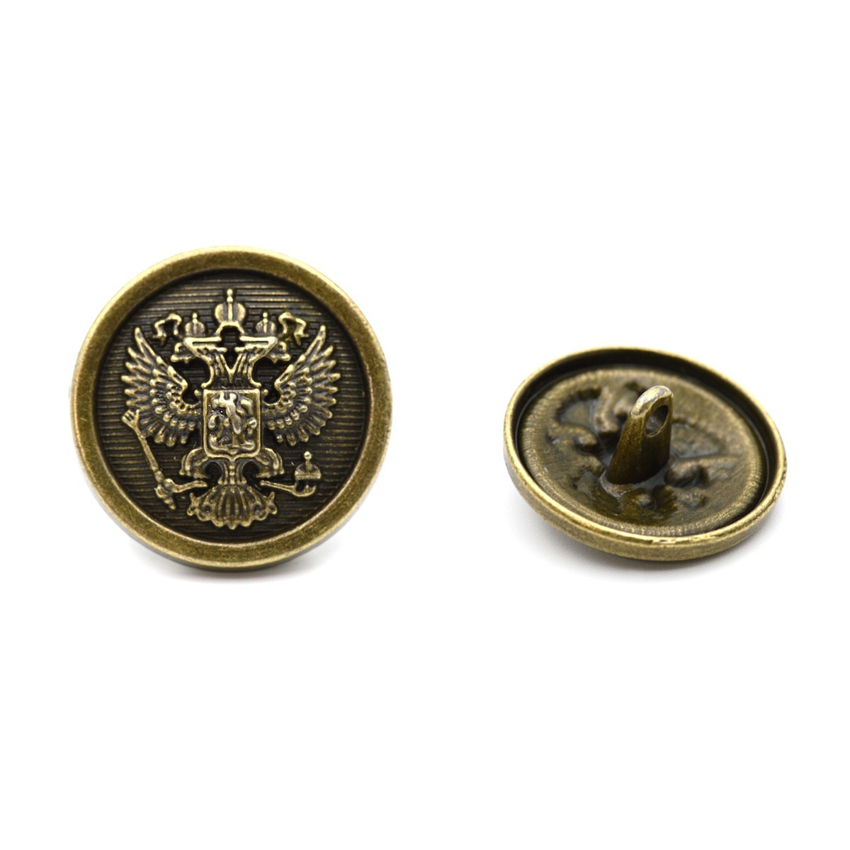 

ME354 Пуговица Герб 32L (20мм) на ножке, металл (bronze бронза), 12шт, 625646
