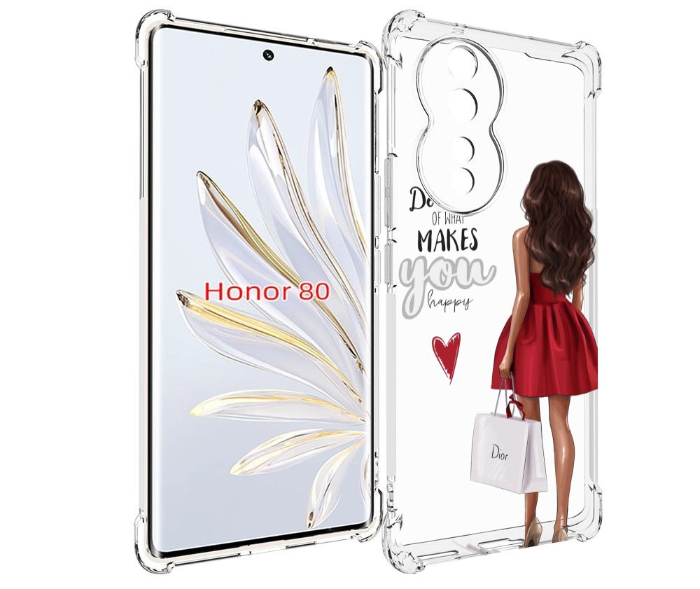 

Чехол MyPads Маленькие-радости женский для Honor 80, Прозрачный, Tocco