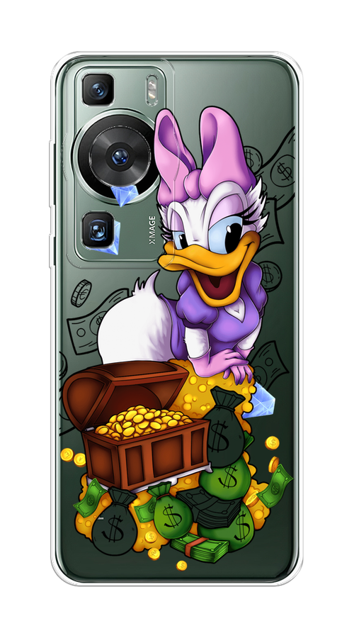 

Чехол на Huawei P60/P60 Pro "Rich Daisy Duck", Коричневый;белый;фиолетовый, 6121150-6