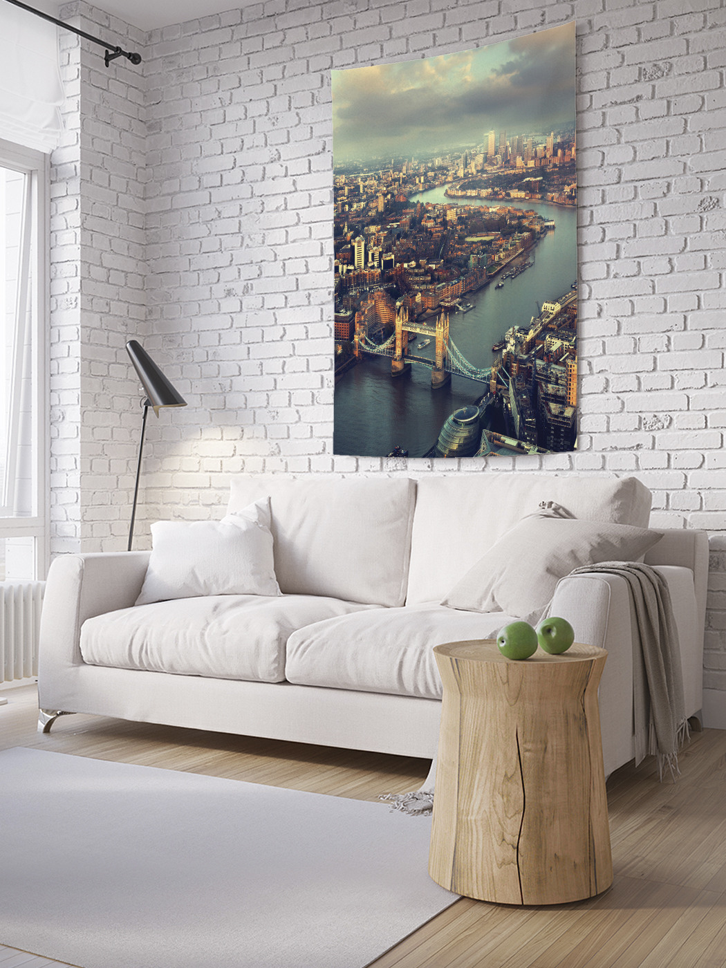 

Вертикальное фотопанно на стену JoyArty Полет над Тауэрским мостом 150x200 см, Полет над Тауэрским мостом