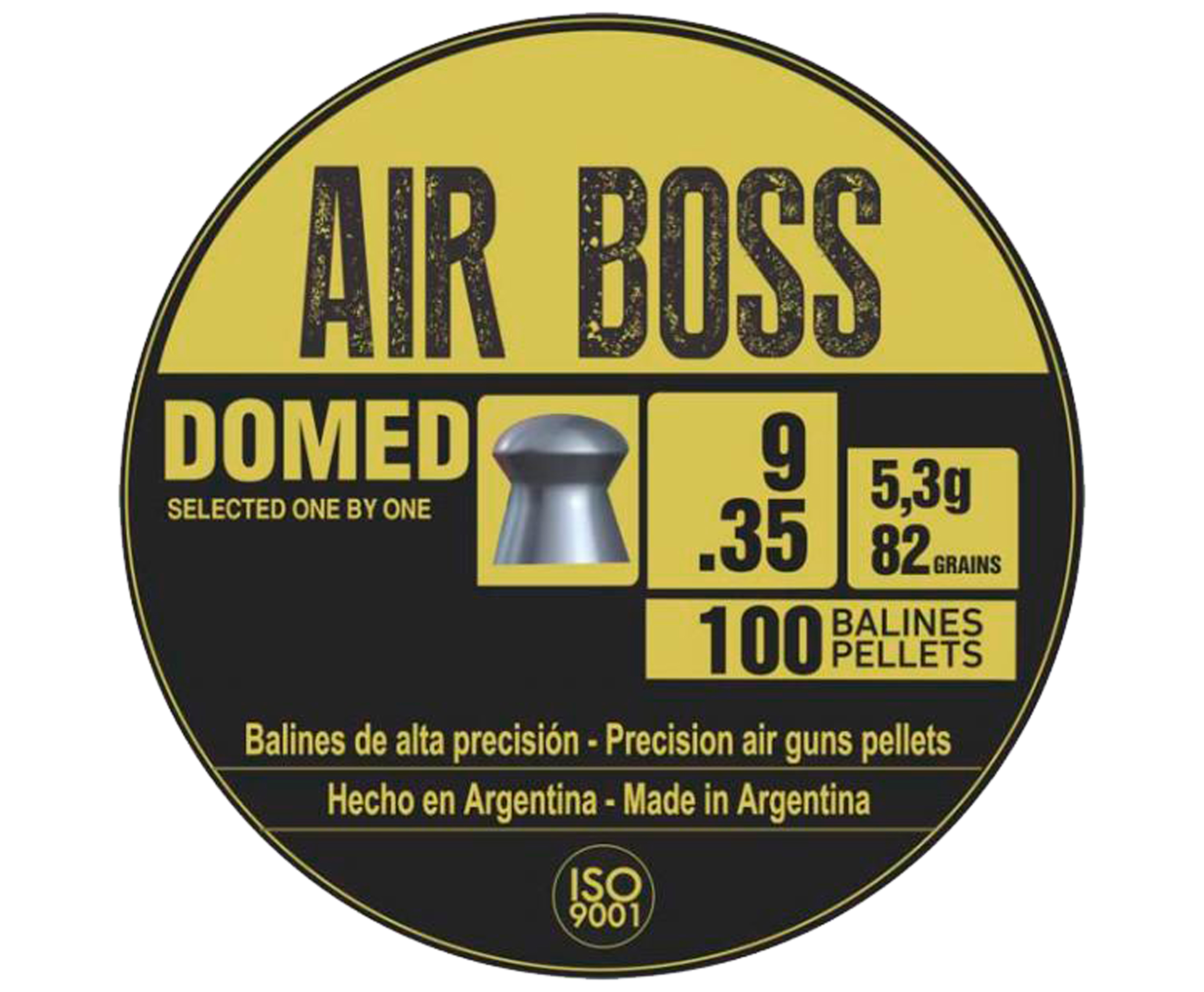 Пули пневматические Apolo Air Boss Domed 9 мм 100 шт 5.3 грамма
