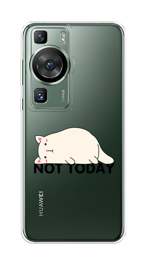 

Чехол на Huawei P60/P60 Pro "Cat not today", Белый;розовый;черный, 6121150-1