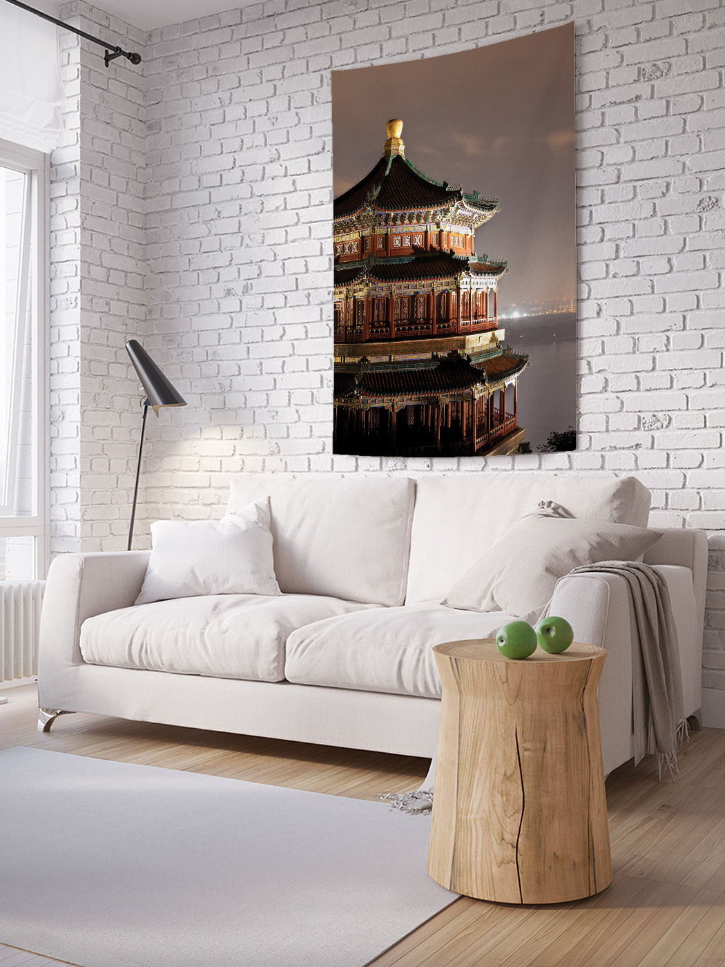 

Вертикальное фотопанно на стену JoyArty Храм ночи 150x200 см, Храм ночи