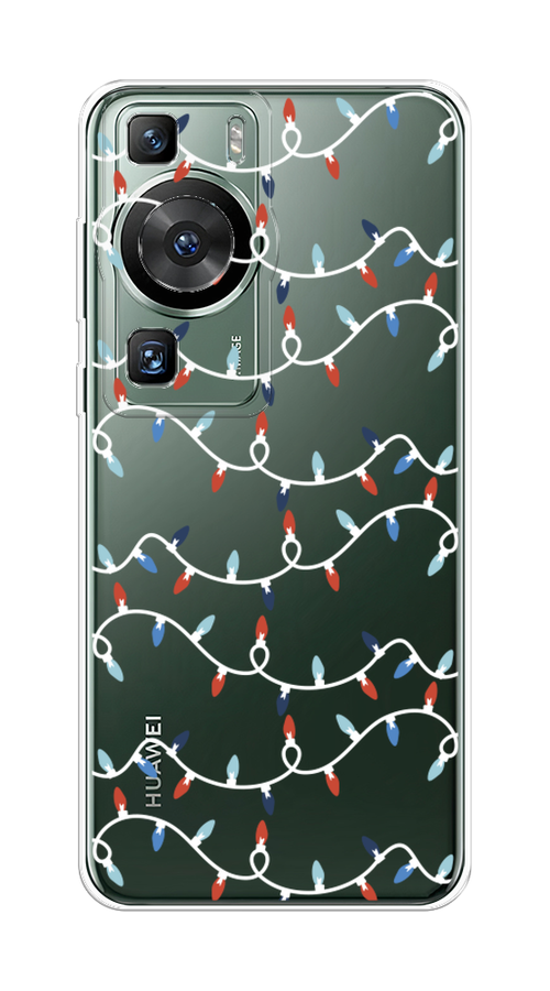 

Чехол на Huawei P60/P60 Pro "Разноцветная гирлянда", Белый;красный;синий, 6121150-5