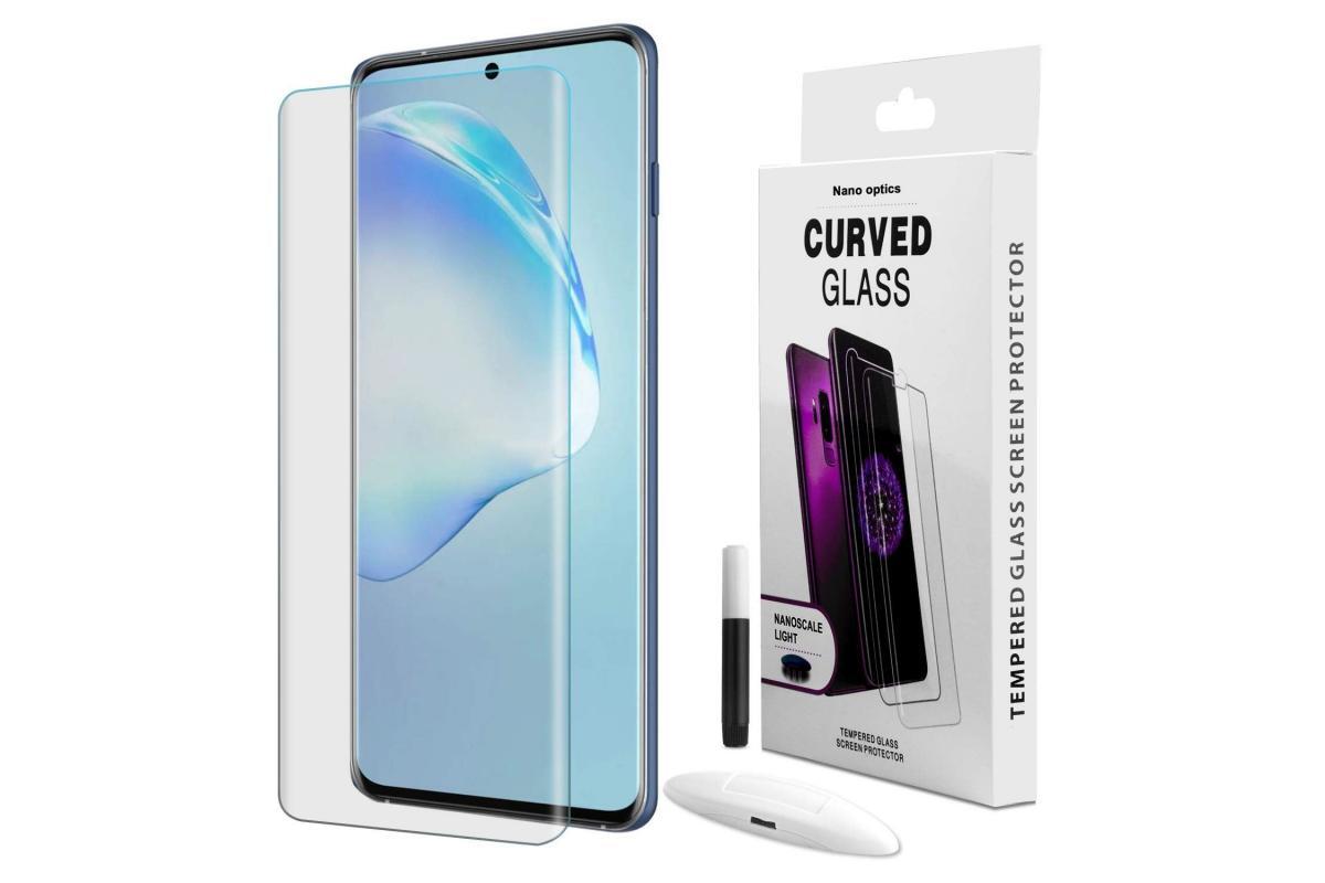 Защитное стекло с ультрафиолетом для Samsung Galaxy S20 Ultra / UV