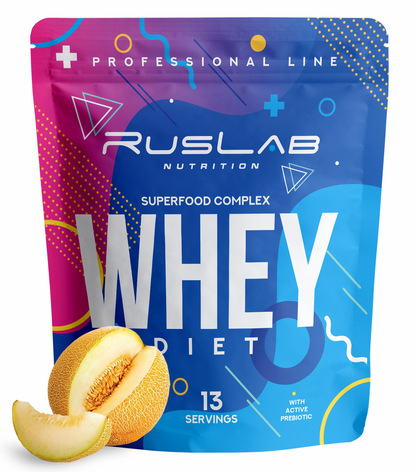 Заменитель пищи RusLabNutrition Whey Diet Superfood Complex вкус дыня