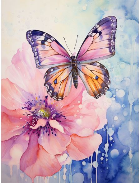 

Алмазная мозаика на подрамнике Бабочка красками, 50x40 см, 50 цветов, 68235, ПРА-533