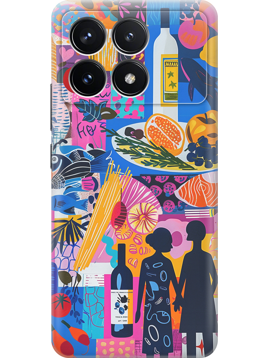 

Силиконовый чехол на Xiaomi Redmi K70 5g / K70 Pro 5g, Poco F6 pro с принтом 806688, Прозрачный;розовый;синий, 783981451