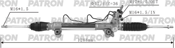 

Рейка рулевая TOYOTA HILUX (GGN1,GUN1,KUN1,LAN125,TGN1) 15 - PATRON PSG3046