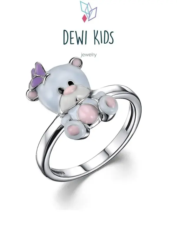 Кольцо из серебра р15 DEWI KIDS 902012095 эмаль 1350₽