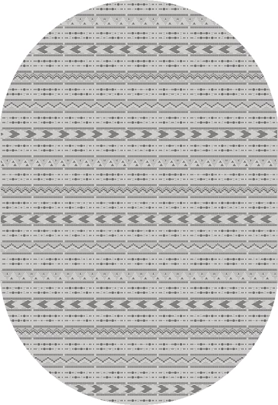 

Ковёр Kitroom Флурлюкс (Сизаль) 100x200 овальный серый 51133