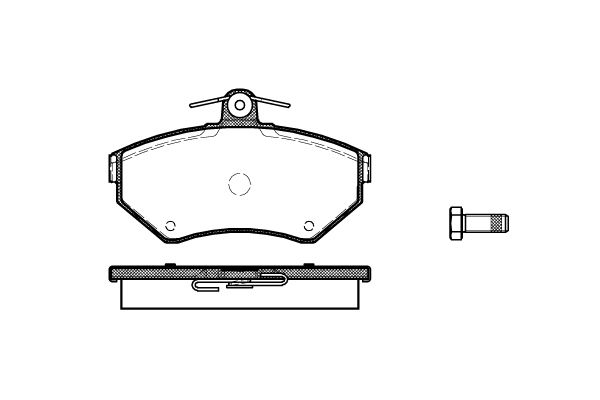 

Колодки дисковые п.VW Passat 1.6-2.3/1.9TD 96-00,Audi A4 1.6/1.8/1 631 10 =FDB1289=571955B