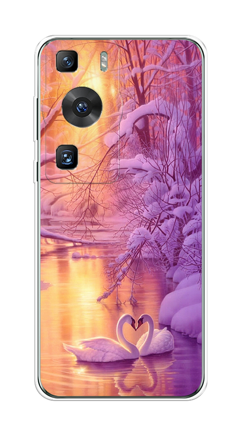 

Чехол на Huawei P60/P60 Pro "Зима 1", Фиолетовый;желтый, 6121150-2