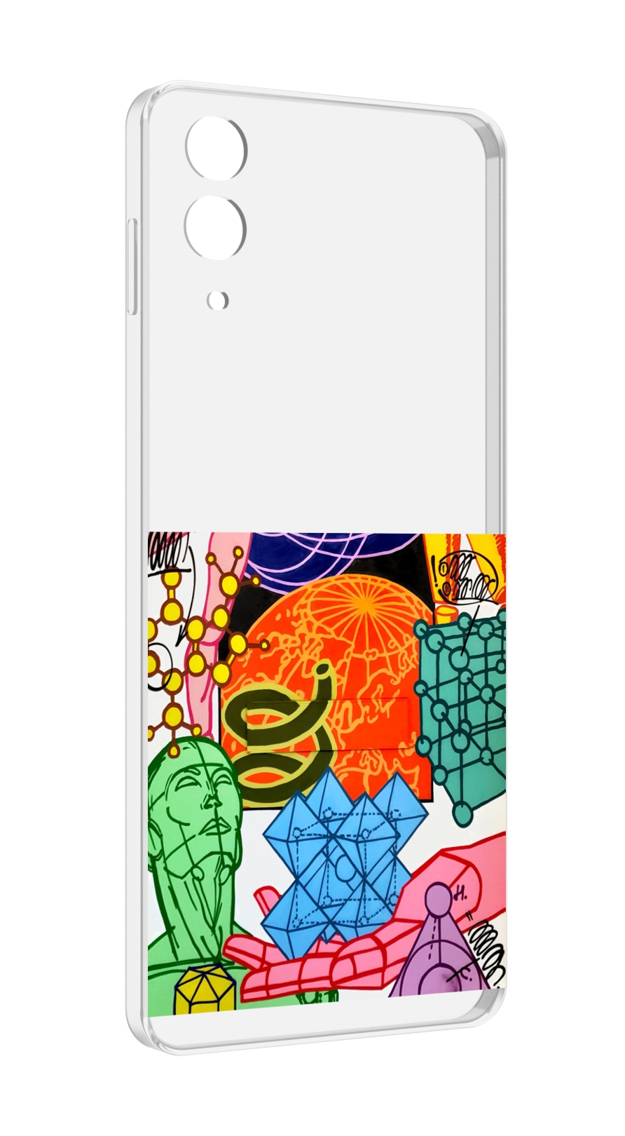 

Чехол MyPads физика-химия для Samsung Galaxy Z Flip 4 (SM-F721), Прозрачный, Tocco