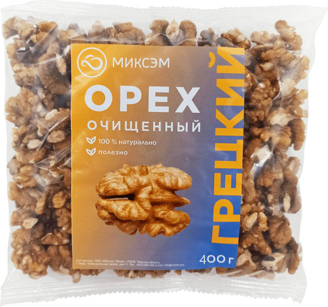 

Миксэм Грецкий орех очищенный, 400 г