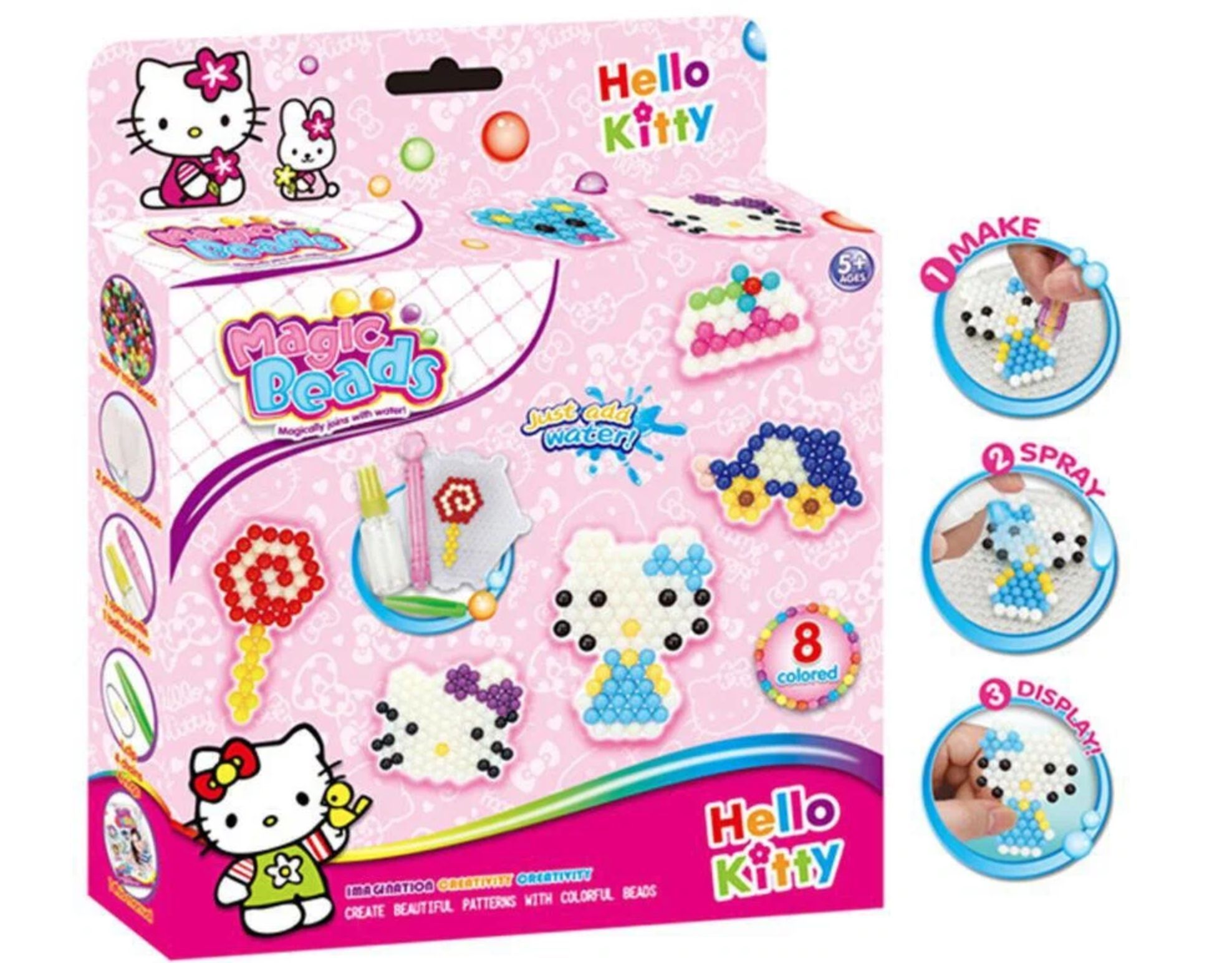 

Детская мозаика Magik beads Hello Kitti из бусинок, Hello Kitti