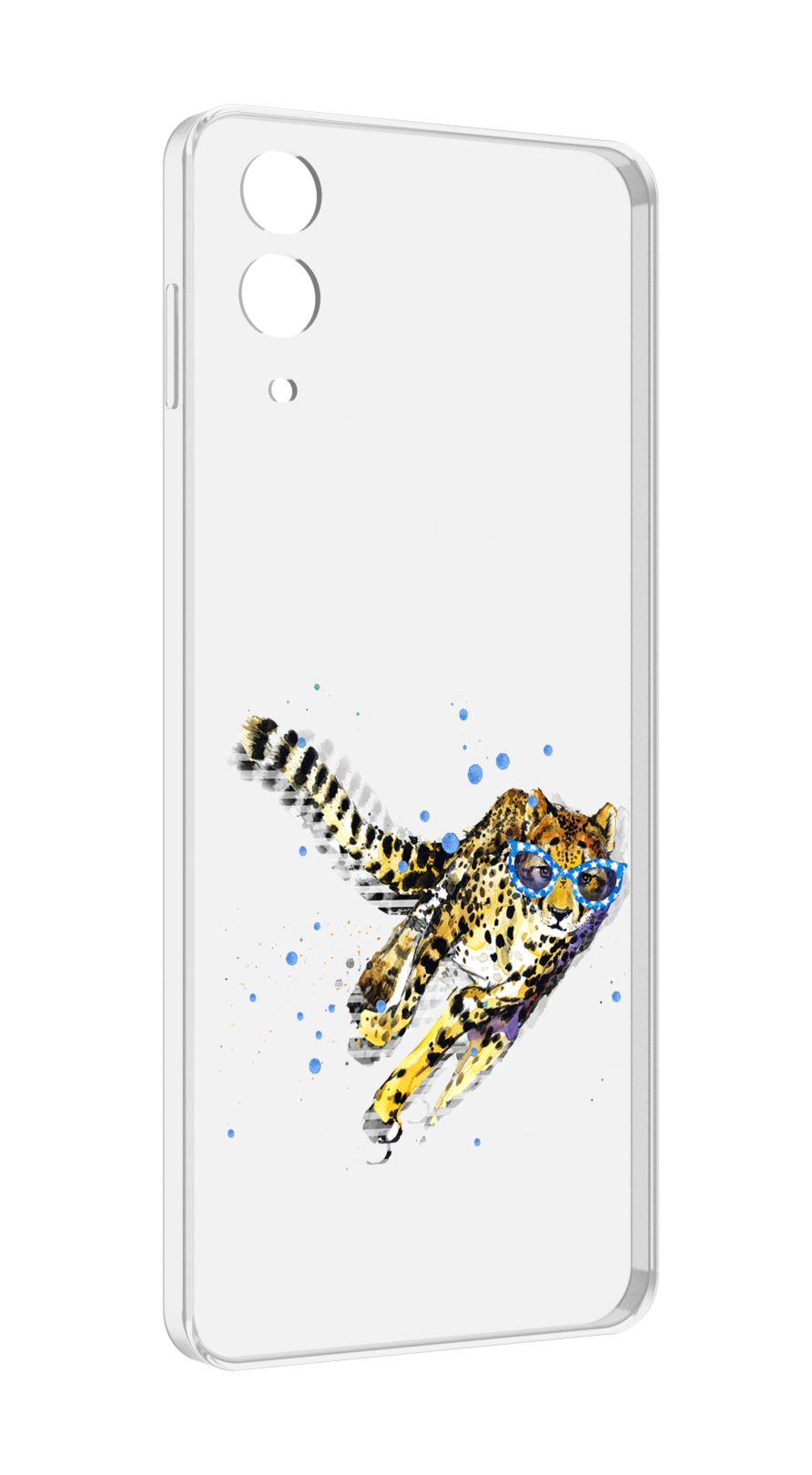 

Чехол MyPads гепард в очках для Samsung Galaxy Z Flip 4 (SM-F721), Прозрачный, Tocco