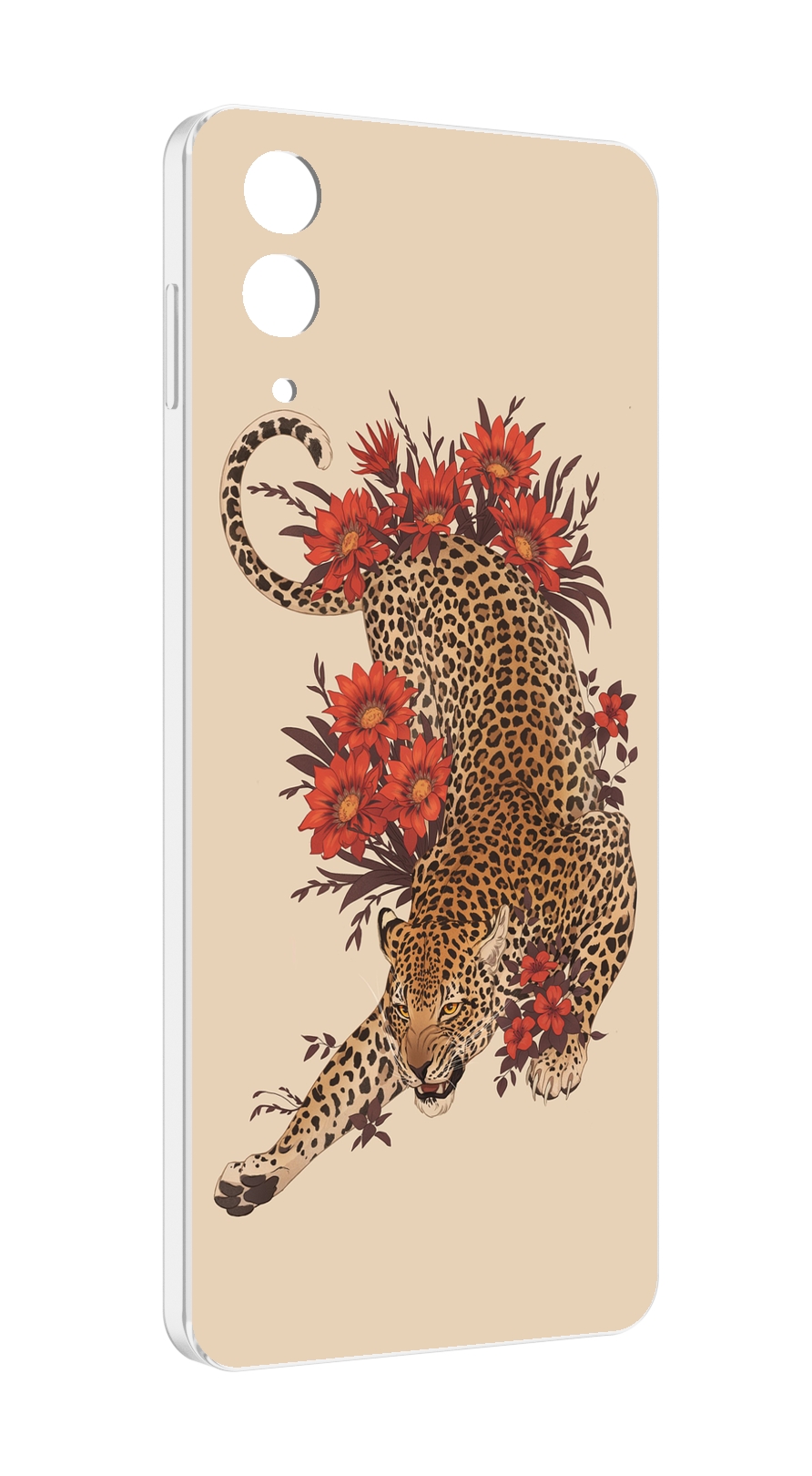 

Чехол MyPads тигр-из-цветов для Samsung Galaxy Z Flip 4 (SM-F721), Прозрачный, Tocco