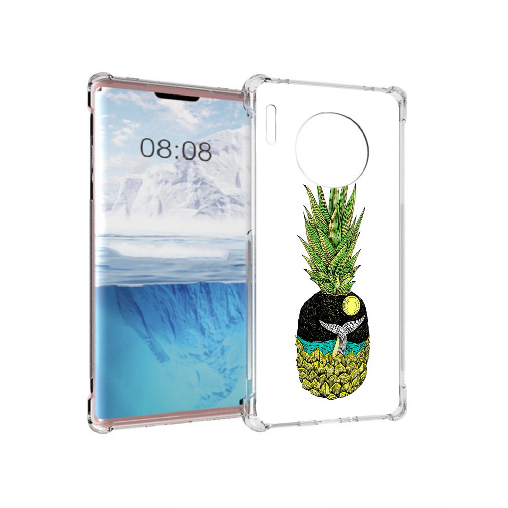 

Чехол MyPads Tocco для Huawei Mate 30 Pro ананас с китом, Прозрачный, Tocco