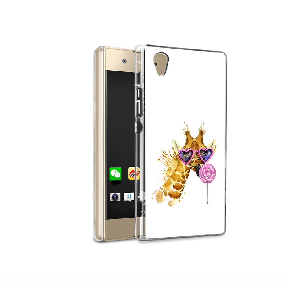 

Чехол MyPads Tocco для Sony Xperia XA1 Ultra акварельный жираф (PT67027.252.217), Прозрачный, Tocco