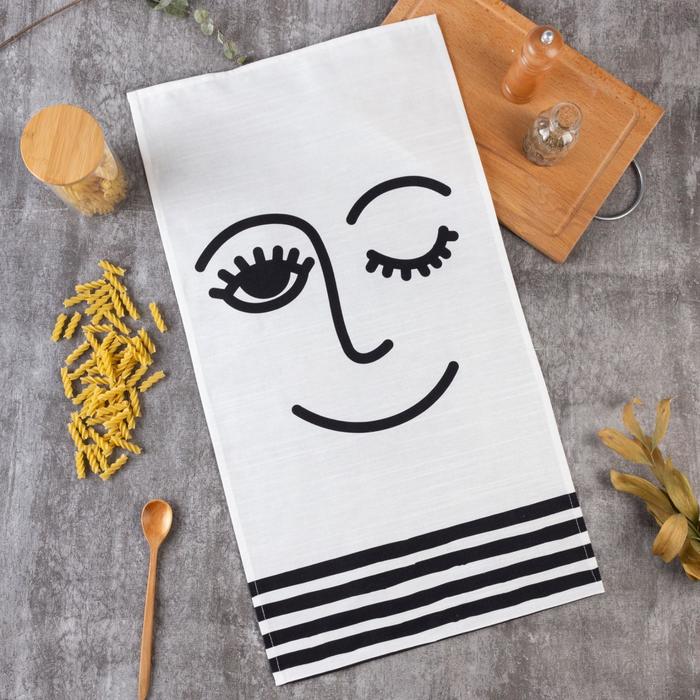 

Полотенце "Этель" Глазки 40х73 см, 100% хлопок, репс 210 гр/м2, Марокко