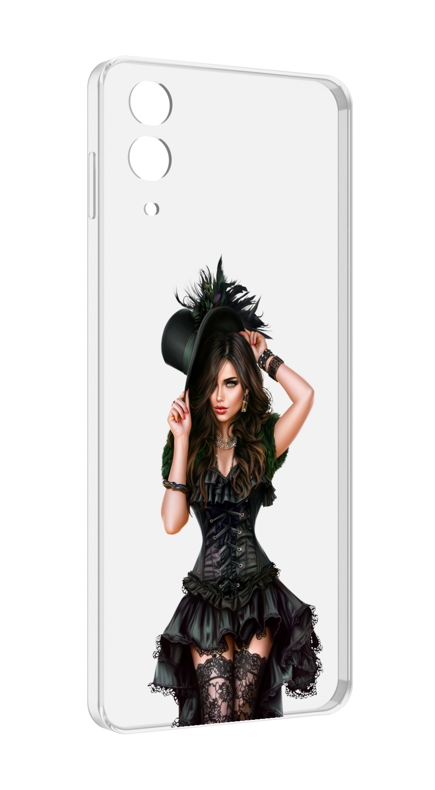

Чехол MyPads стройная-девушка-в-черном-платье для Samsung Galaxy Z Flip 4 (SM-F721), Прозрачный, Tocco