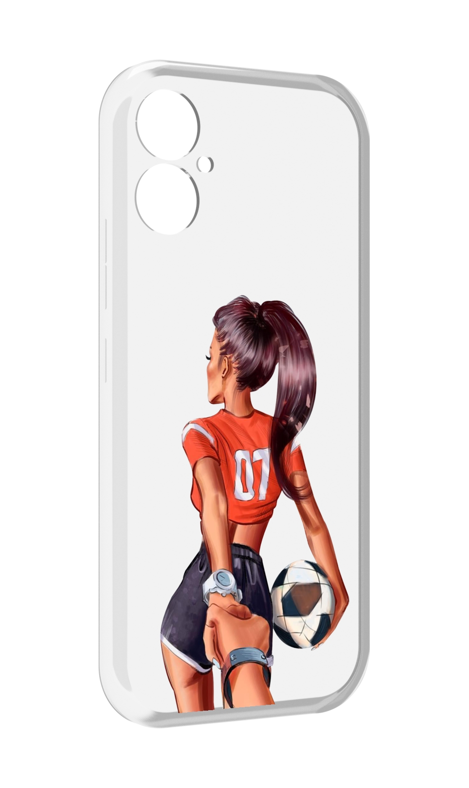 

Чехол MyPads Девушка-футболистка женский для Tecno Spark 9 Pro \ Spark 9T, Прозрачный, Tocco