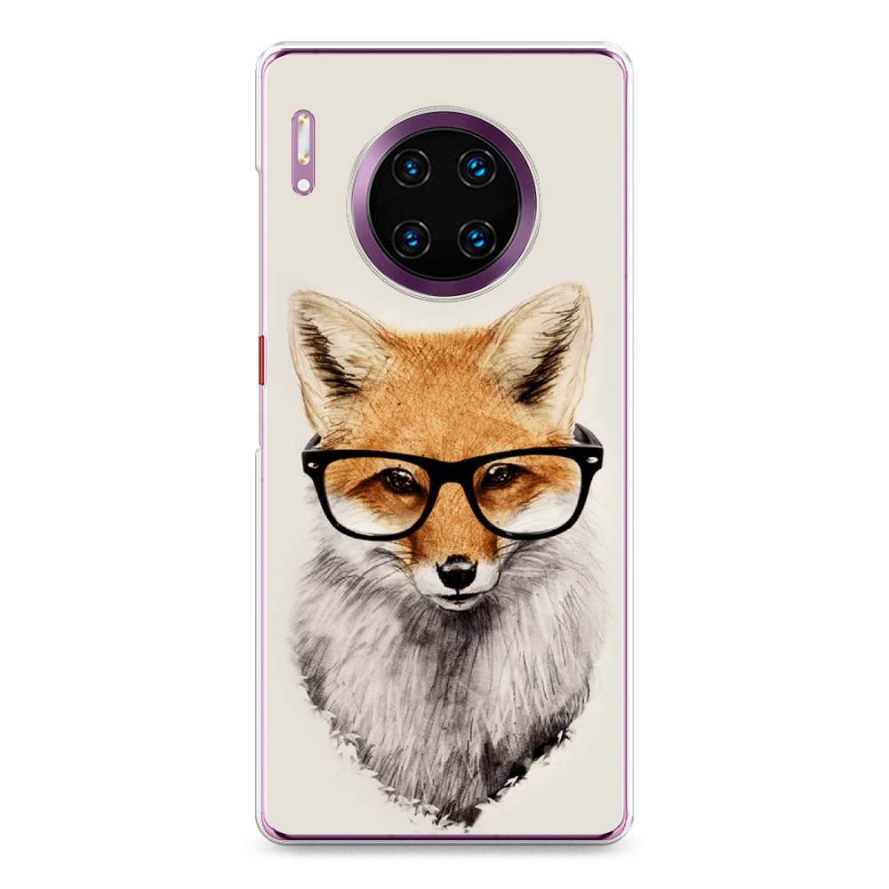 

Чехол Awog на Huawei Mate 30 Pro "Лиса в очках", Бежевый, 610450-10