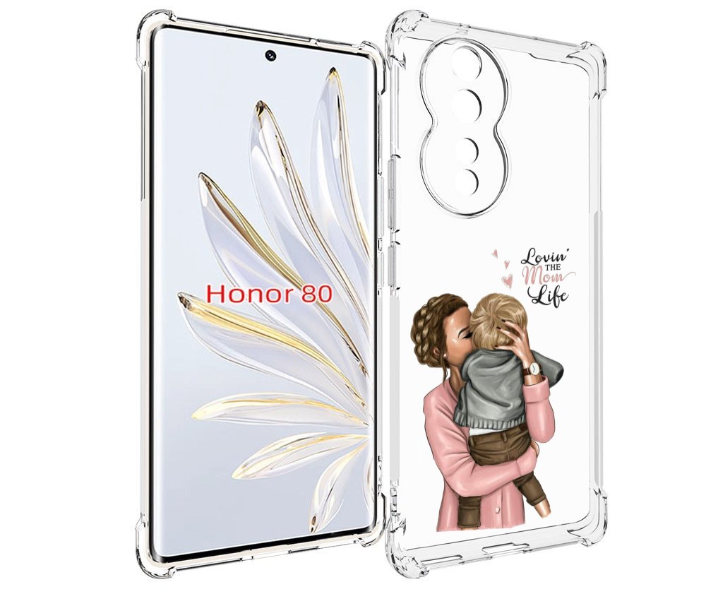 

Чехол MyPads Любовь-мамы детский для Honor 80, Прозрачный, Tocco