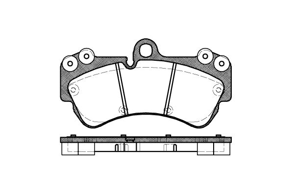 

Тормозные колодки Remsa передние дисковые для Volkswagen Touareg 2002- 99400