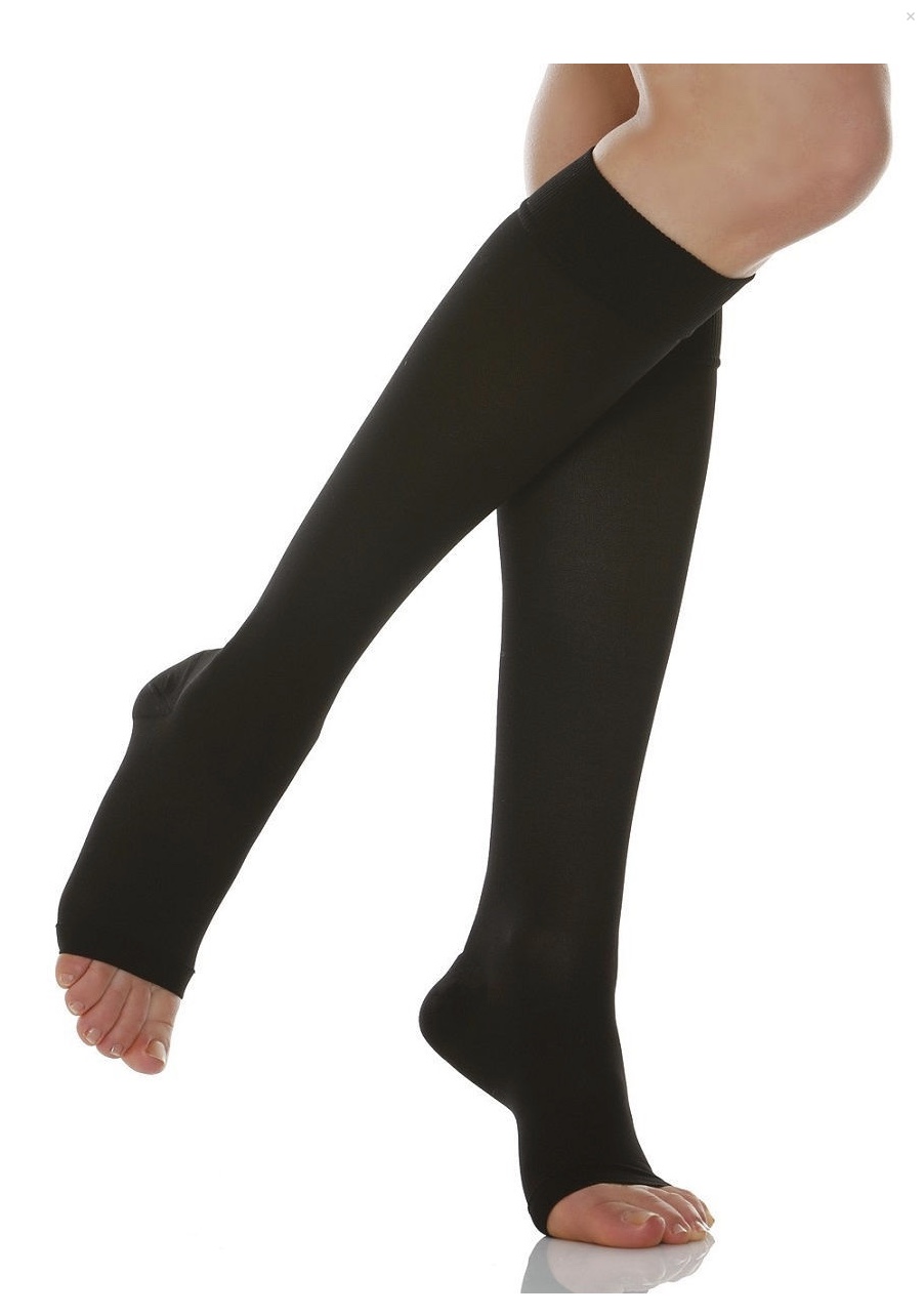 Гольфы компрессионные Relaxsan II класса Gambaletto с открытым носком 4р. черные