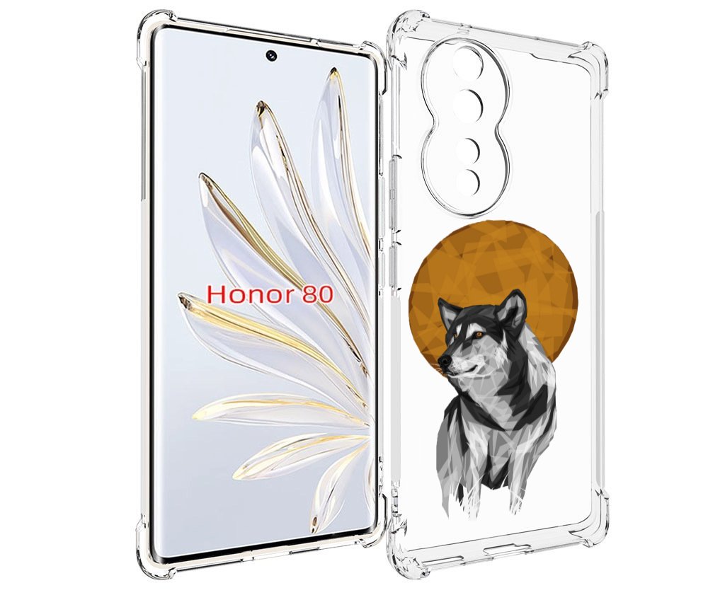 

Чехол MyPads Лунный волк для Honor 80, Прозрачный, Tocco