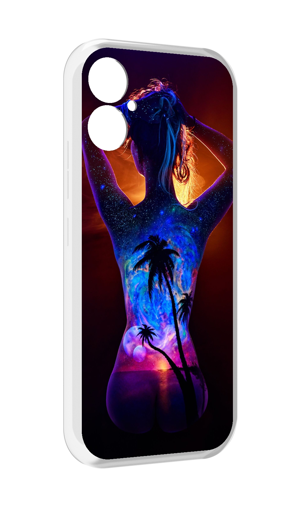

Чехол MyPads Девушка-и-пальмы женский для Tecno Spark 9 Pro \ Spark 9T, Прозрачный, Tocco