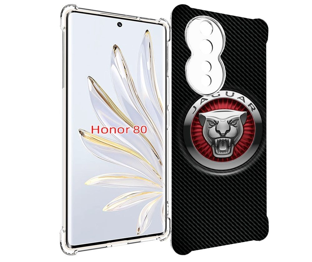 

Чехол MyPads Лого-ягуар для Honor 80, Прозрачный, Tocco