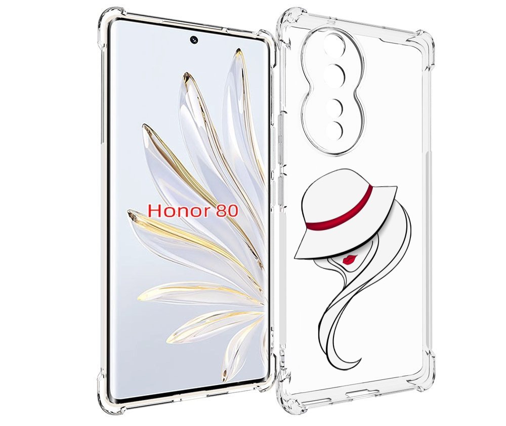 

Чехол MyPads Лого женский для Honor 80, Прозрачный, Tocco
