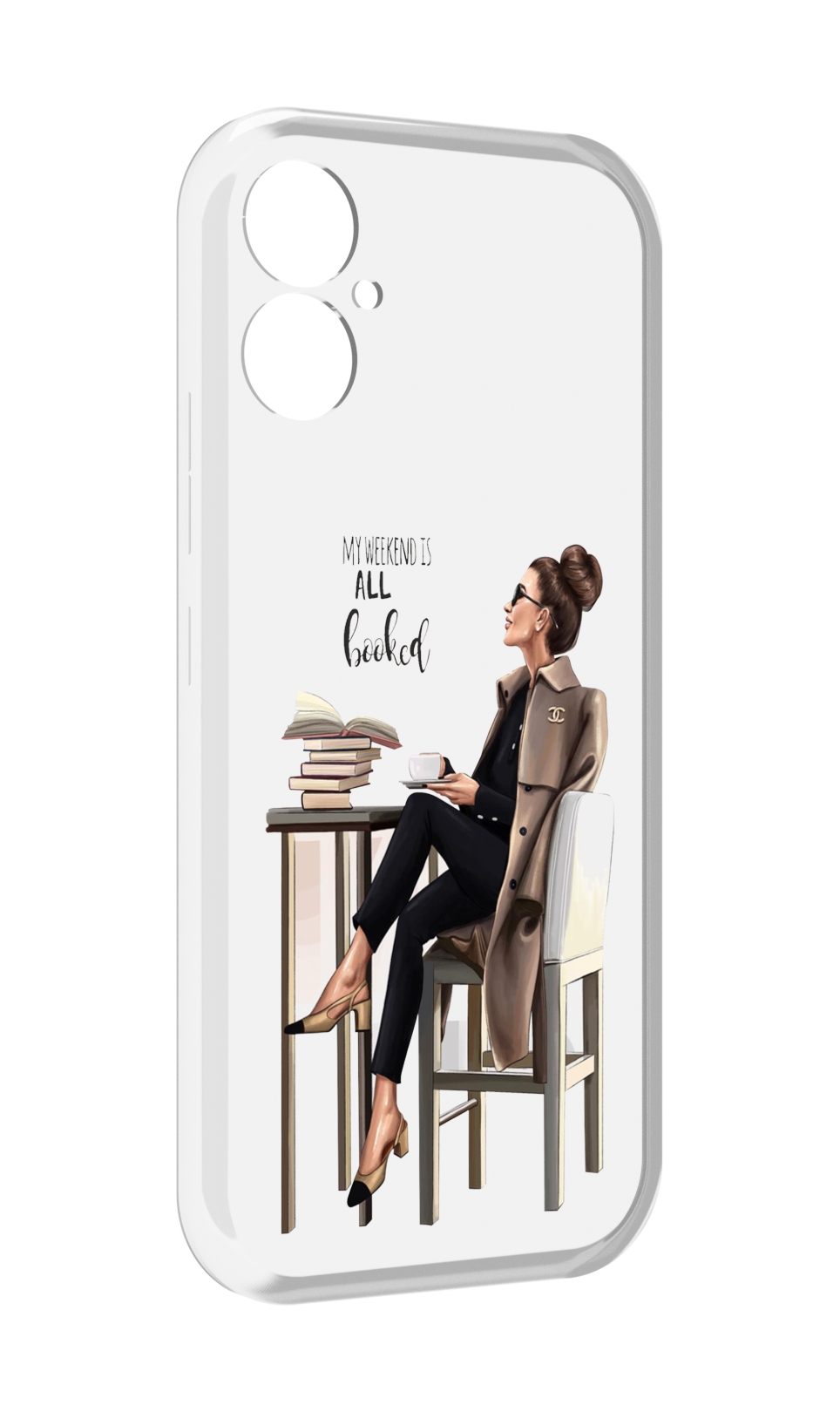 

Чехол MyPads Девушка-в-кофейне для Tecno Spark 9 Pro \ Spark 9T, Прозрачный, Tocco