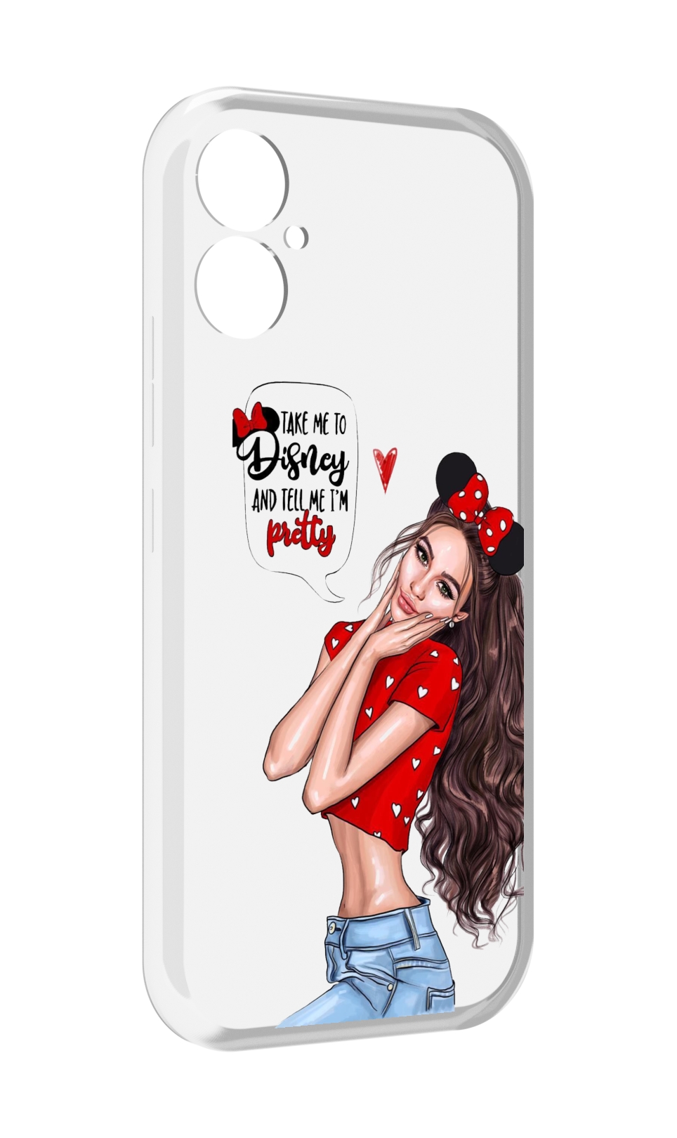 

Чехол MyPads Девушка-Мини женский для Tecno Spark 9 Pro \ Spark 9T, Прозрачный, Tocco