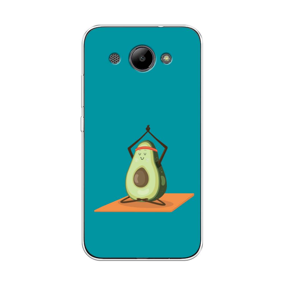 

Чехол на Huawei Y3 2017 "Расслабься с авокадо", Голубой, 62650-6
