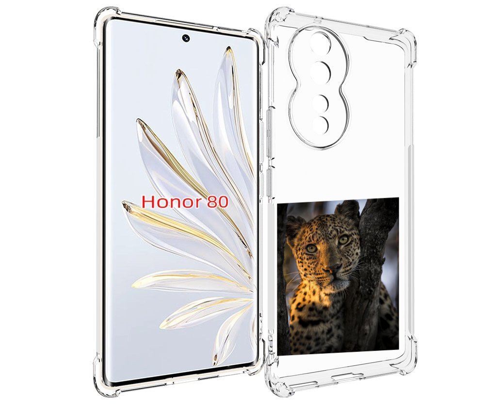 

Чехол MyPads Леопард для Honor 80, Прозрачный, Tocco