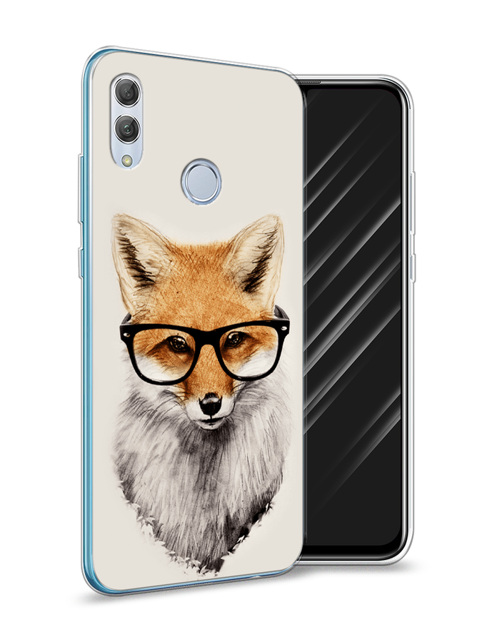 

Чехол Awog на Honor 10 Lite "Лиса в очках", Бежевый, 67550-10