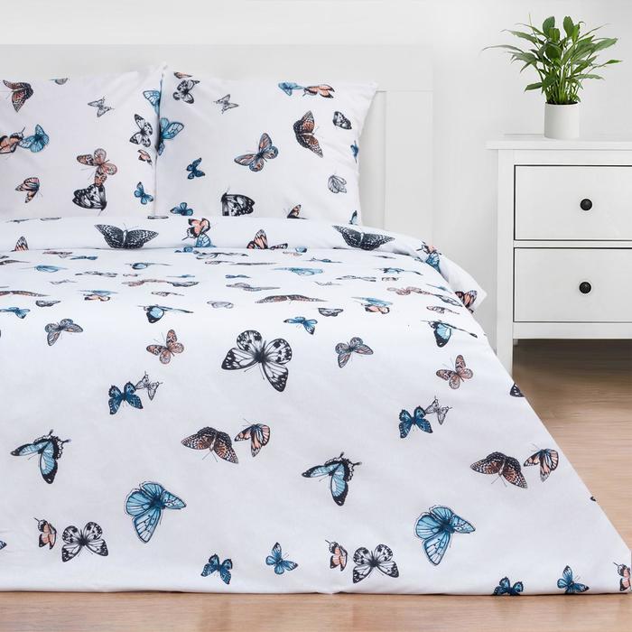

Комплект постельного белья Этель. Евро, Белый, 240 х 220, Хлопок, Поплин, Eucalyptus