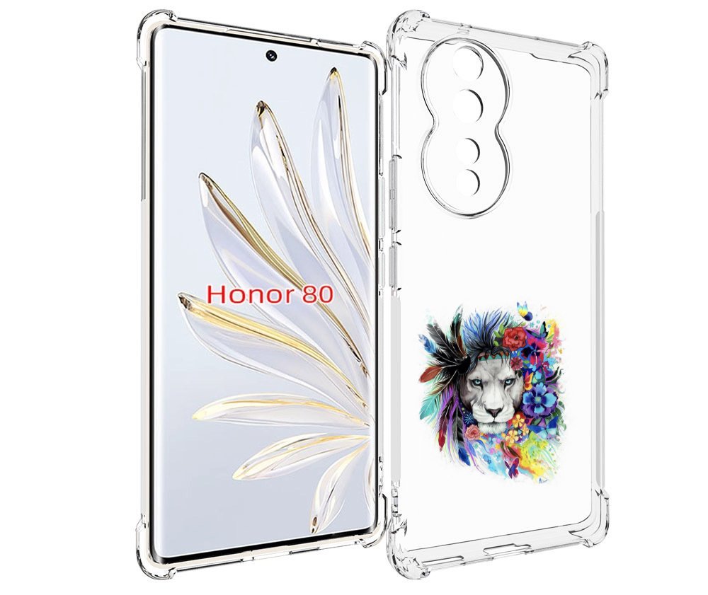 

Чехол MyPads Лев 2 для Honor 80, Прозрачный, Tocco