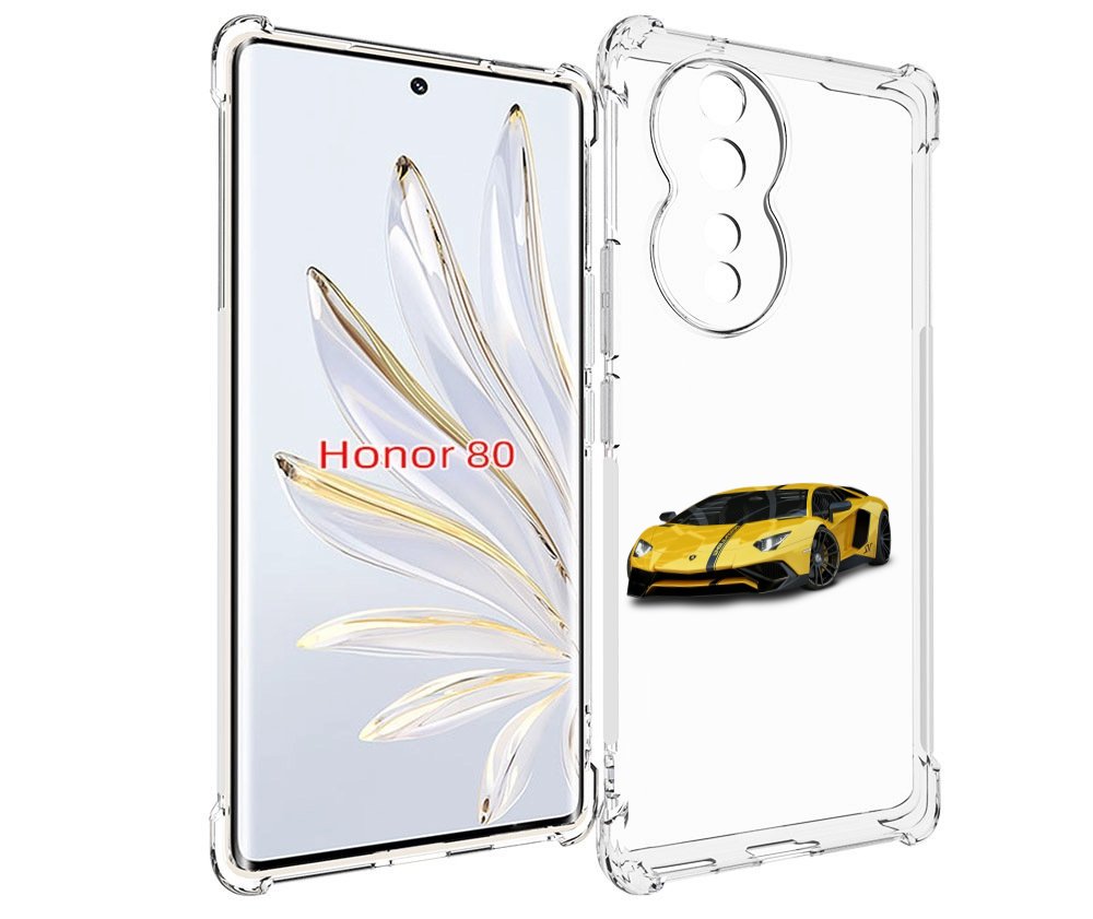 

Чехол MyPads Ламбо мужской для Honor 80, Прозрачный, Tocco