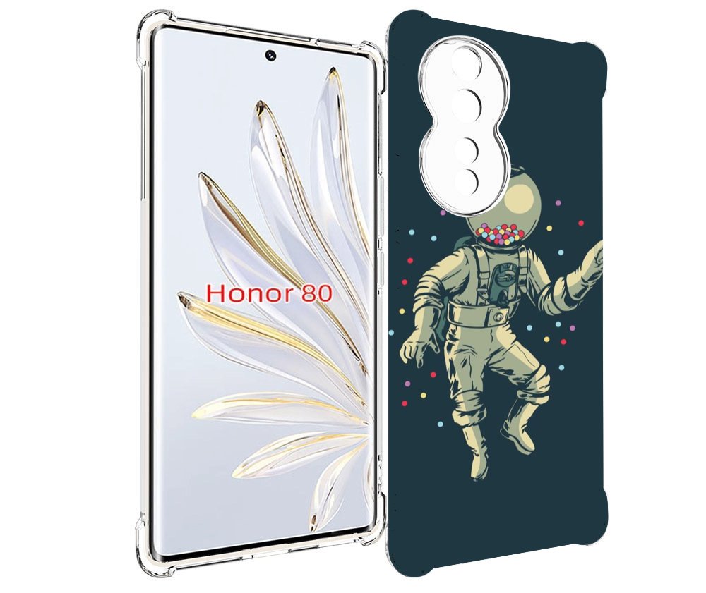

Чехол MyPads Космонавт для Honor 80, Прозрачный, Tocco