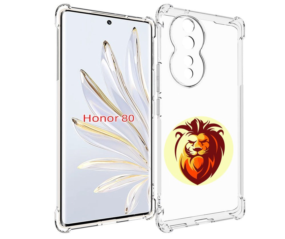 

Чехол MyPads Картинка-Лев для Honor 80, Прозрачный, Tocco