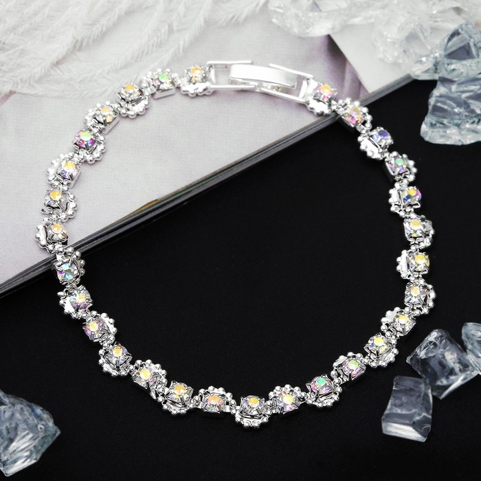 

Браслет из бижутерного сплава Queen Fair 2757389, стразы, 2757389